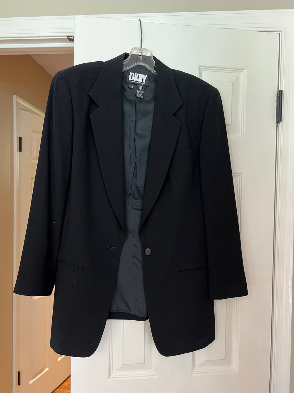 DKNY Black Women's Single-Button Blazer